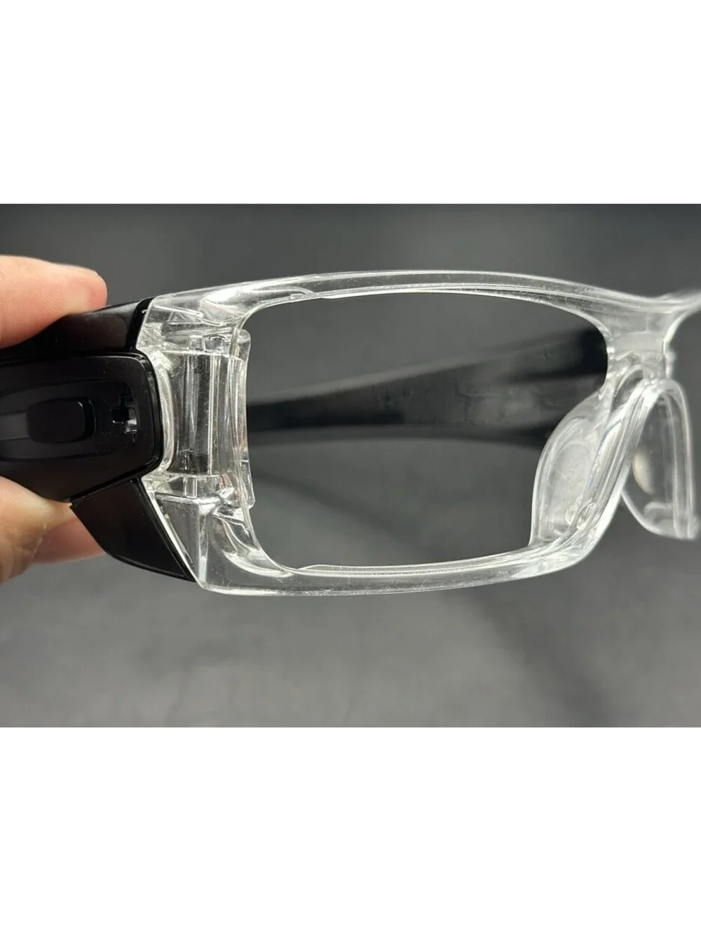 Oakley Batwolf Polished Clear/Black Ink Frame